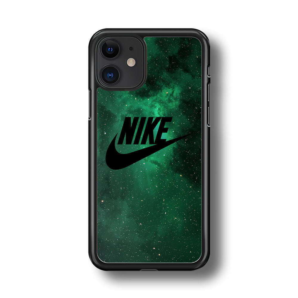 Nike Green Galaxy iPhone 11 Case