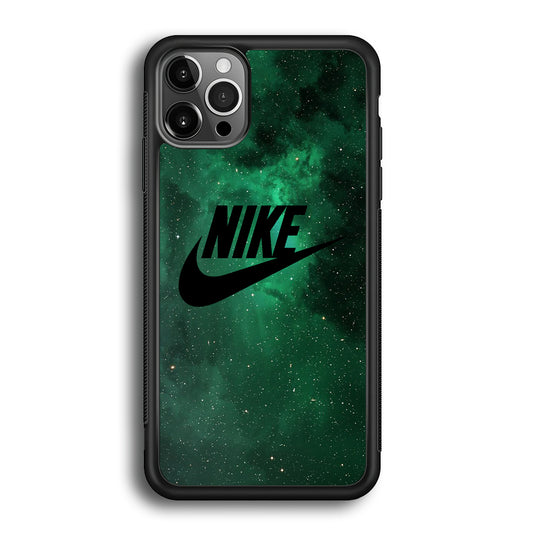 Nike Green Galaxy iPhone 12 Pro Case