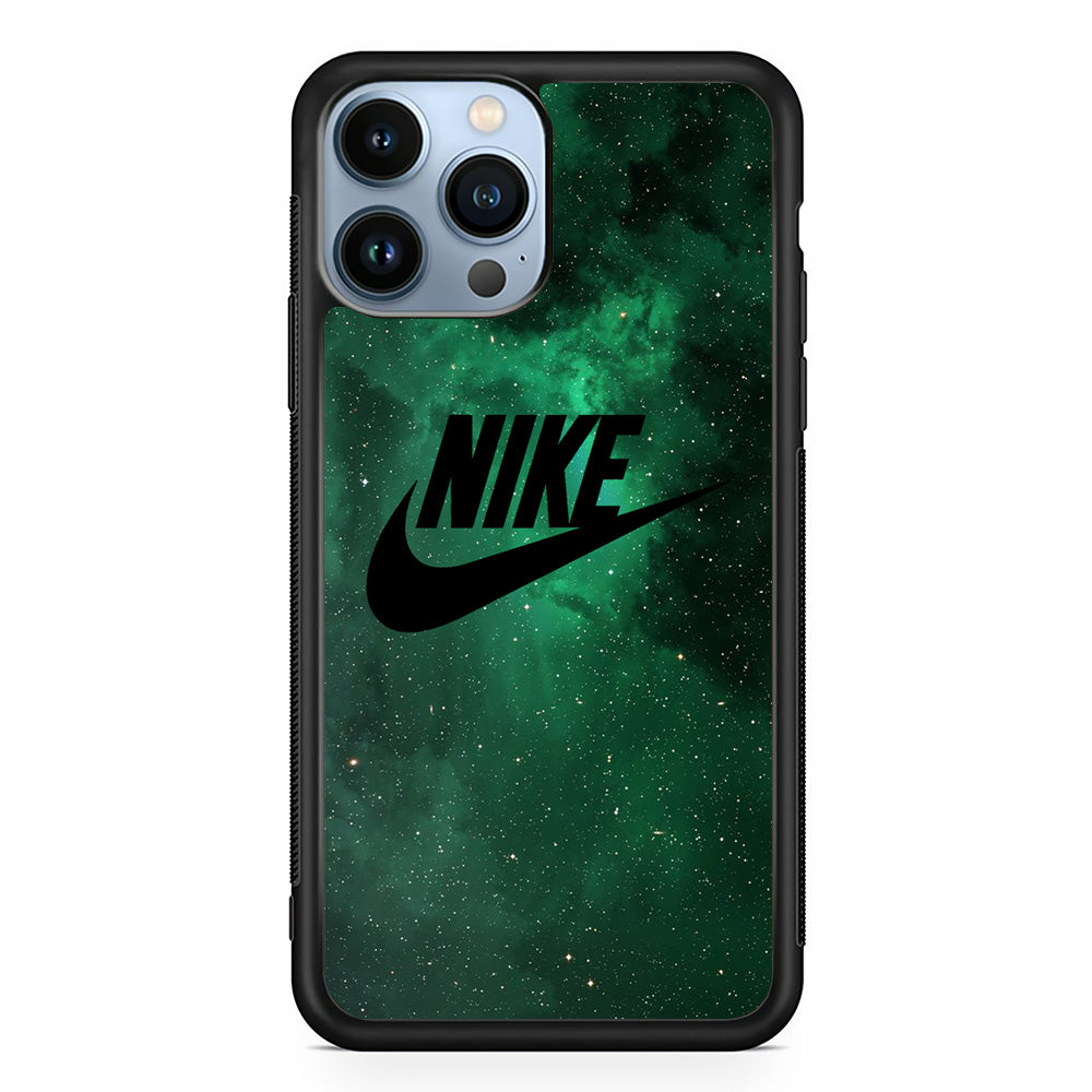 Nike Green Galaxy iPhone 13 Pro Max Case