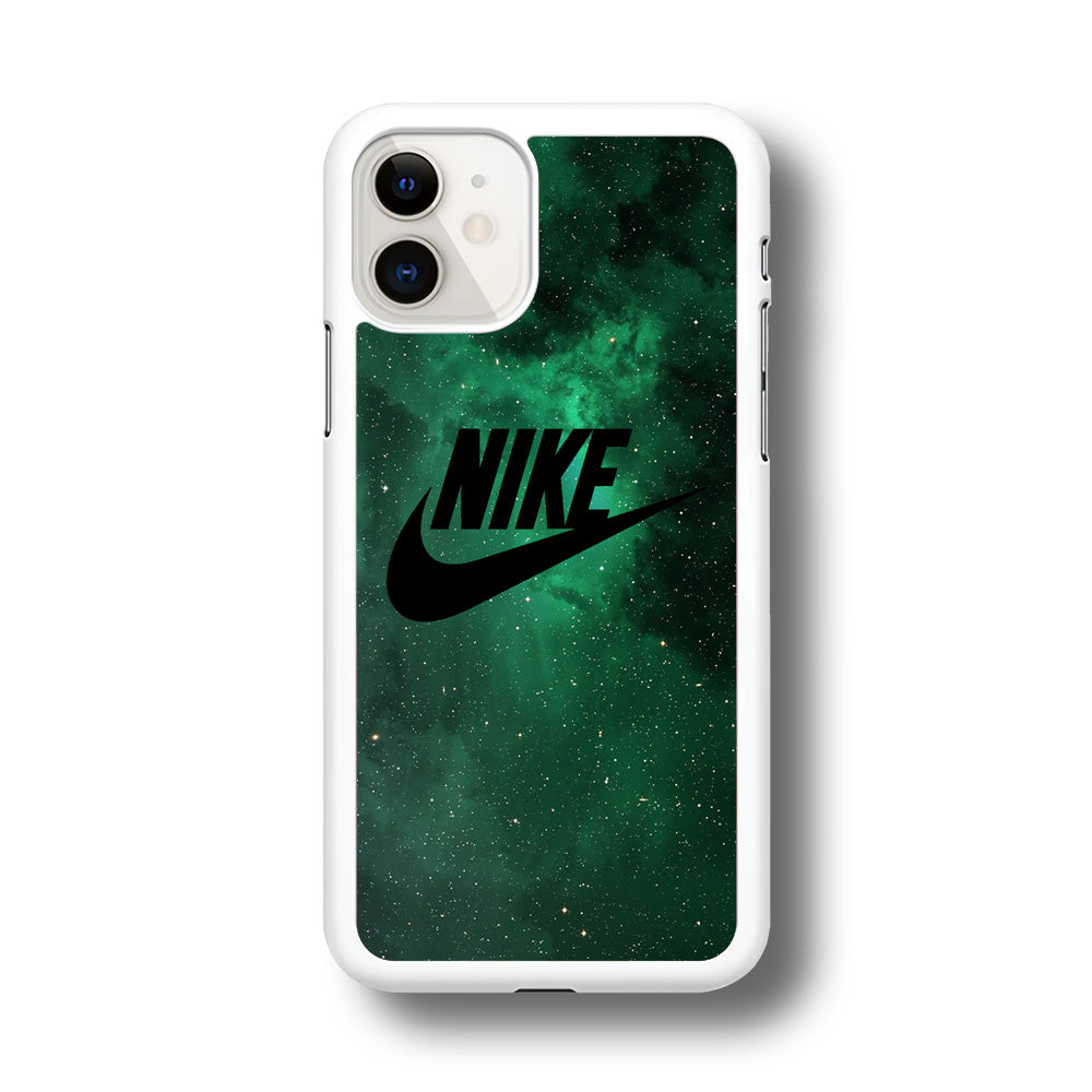 Nike Green Galaxy iPhone 11 Case