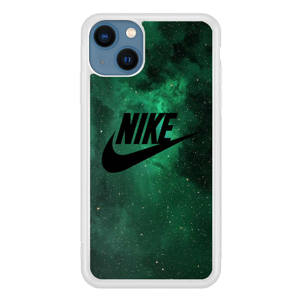 Nike Green Galaxy iPhone 13 Case