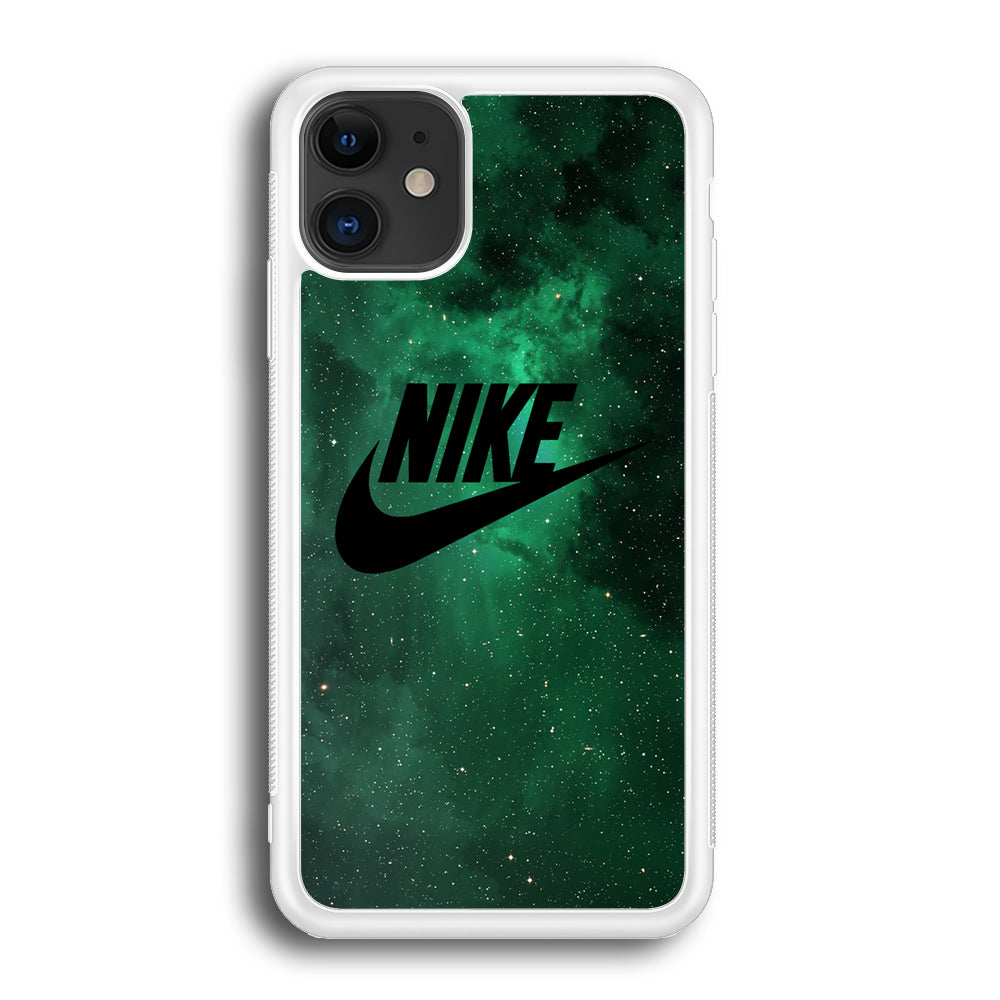 Nike Green Galaxy iPhone 12 Case