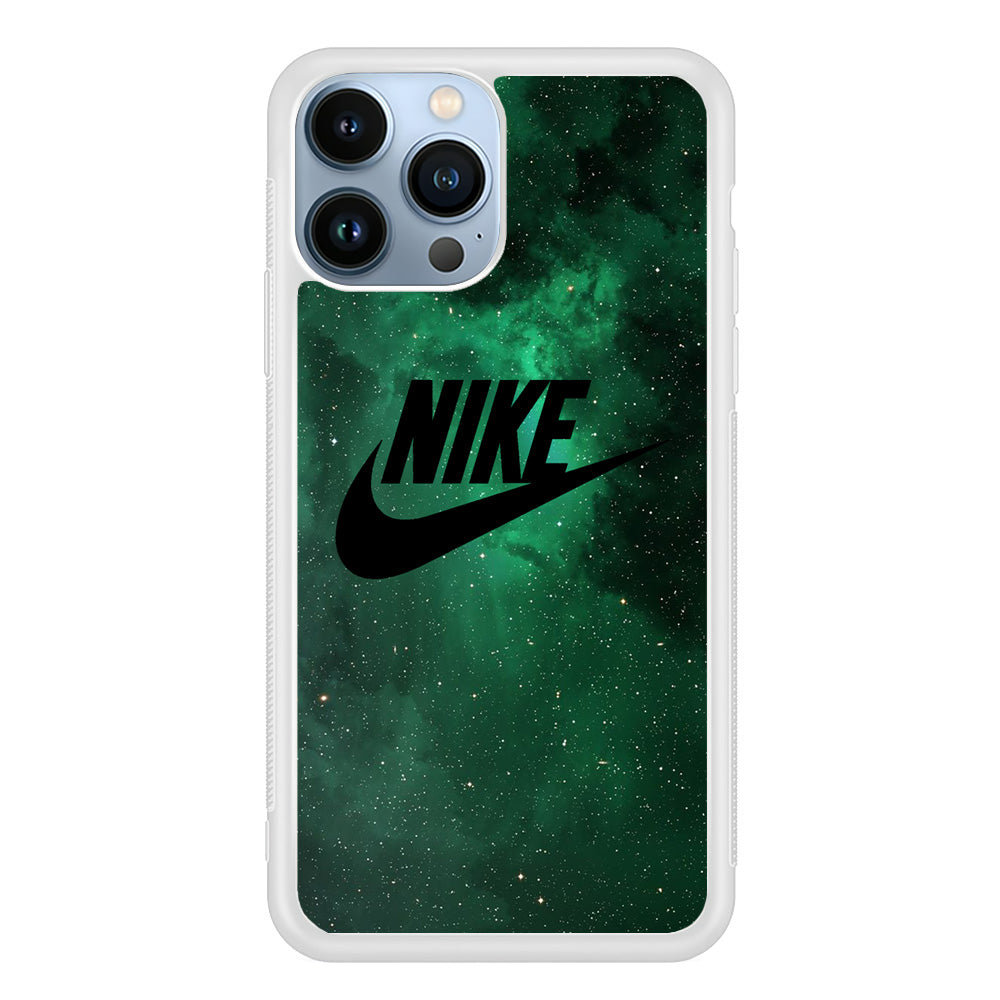 Nike Green Galaxy iPhone 13 Pro Max Case