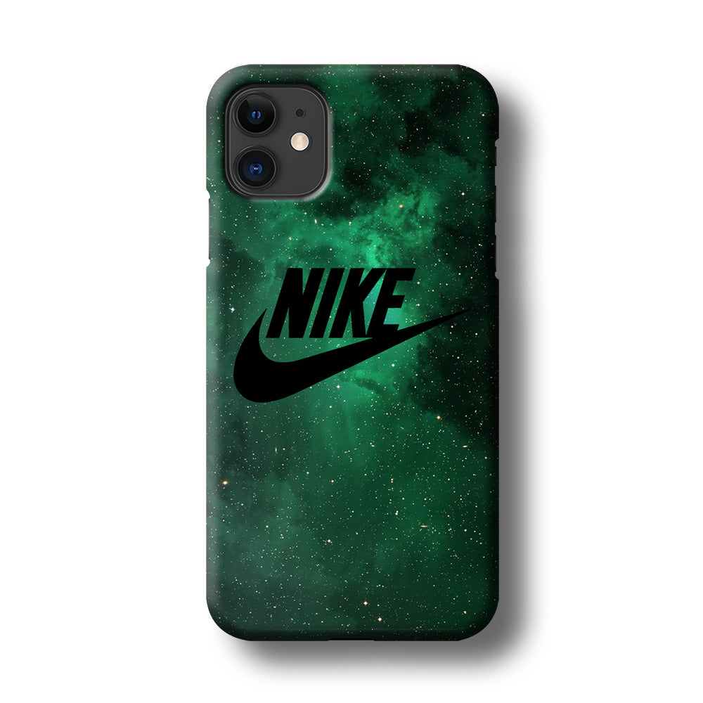 Nike Green Galaxy iPhone 11 Case