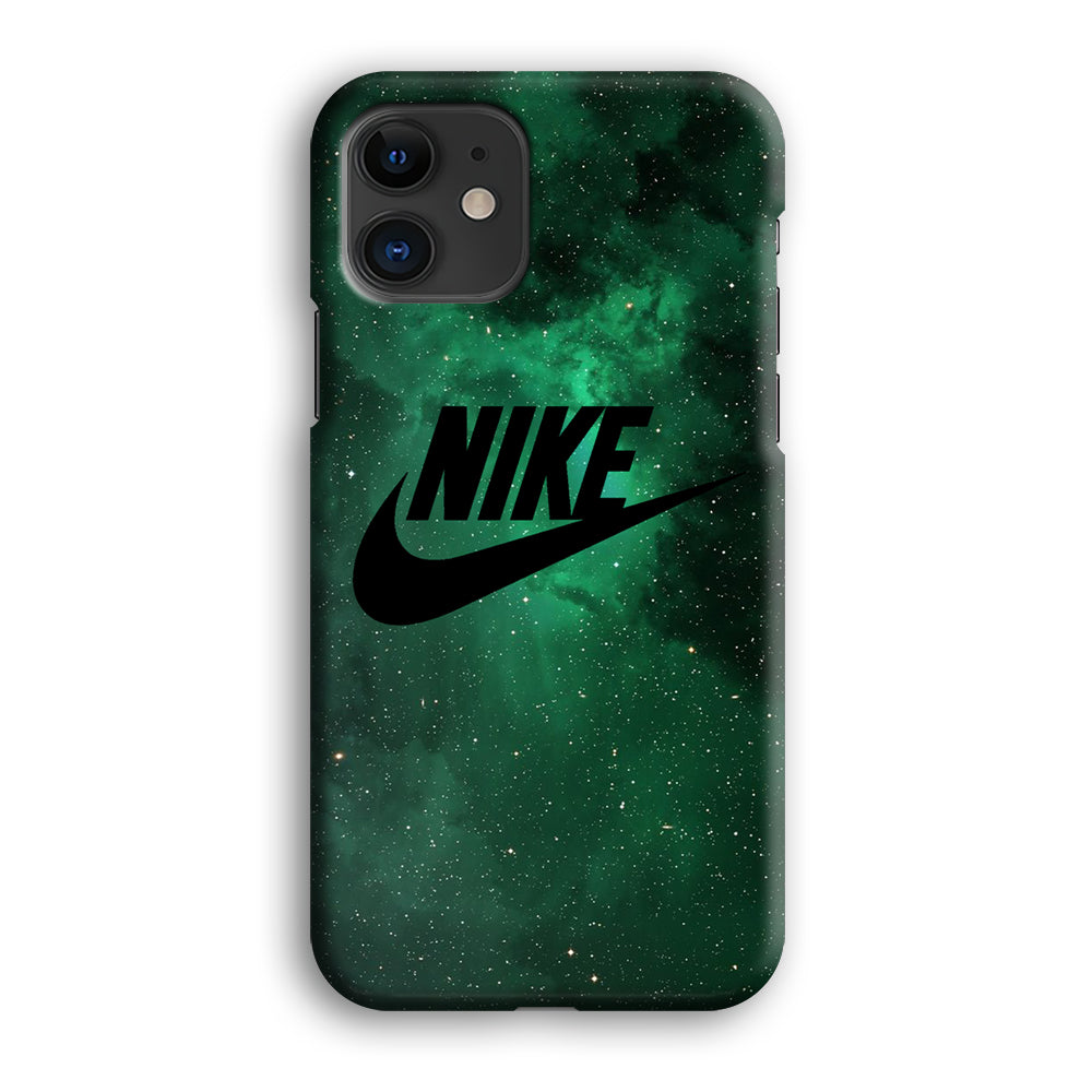 Nike Green Galaxy iPhone 12 Case