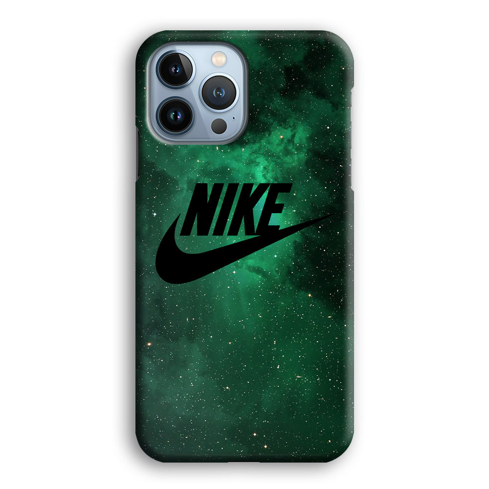 Nike Green Galaxy iPhone 13 Pro Max Case