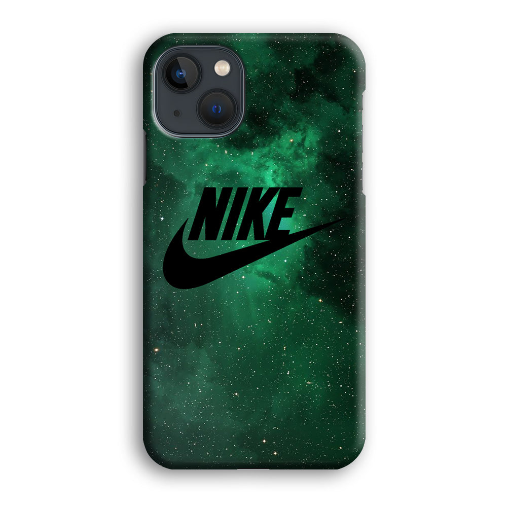 Nike Green Galaxy iPhone 13 Case