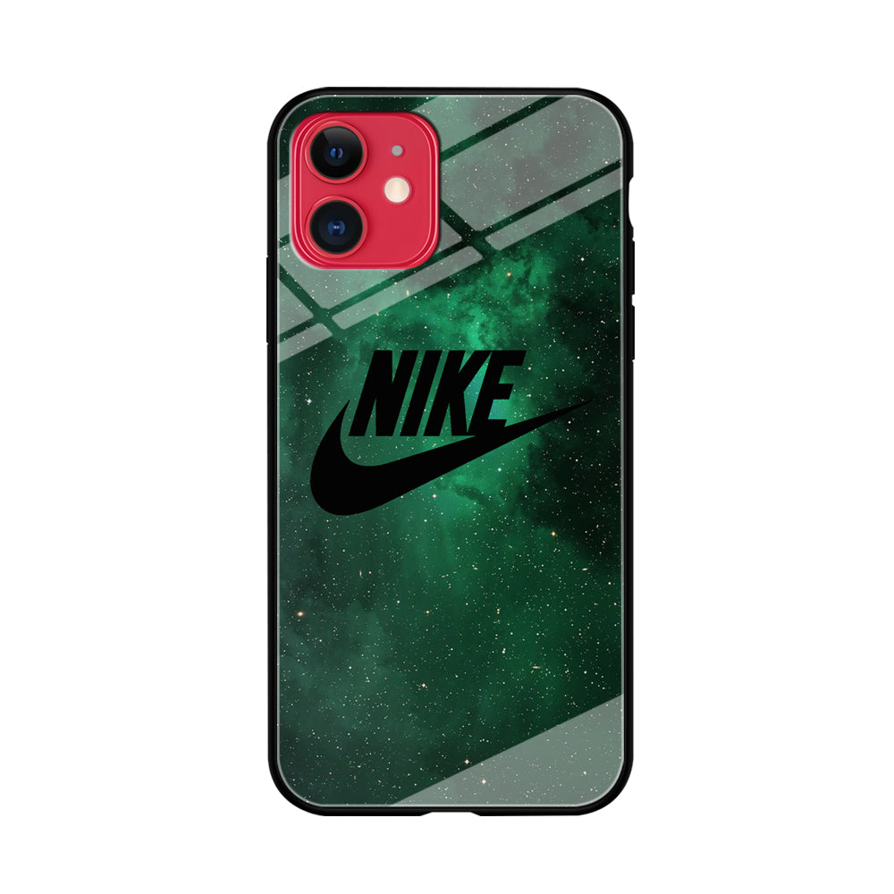 Nike Green Galaxy iPhone 11 Case