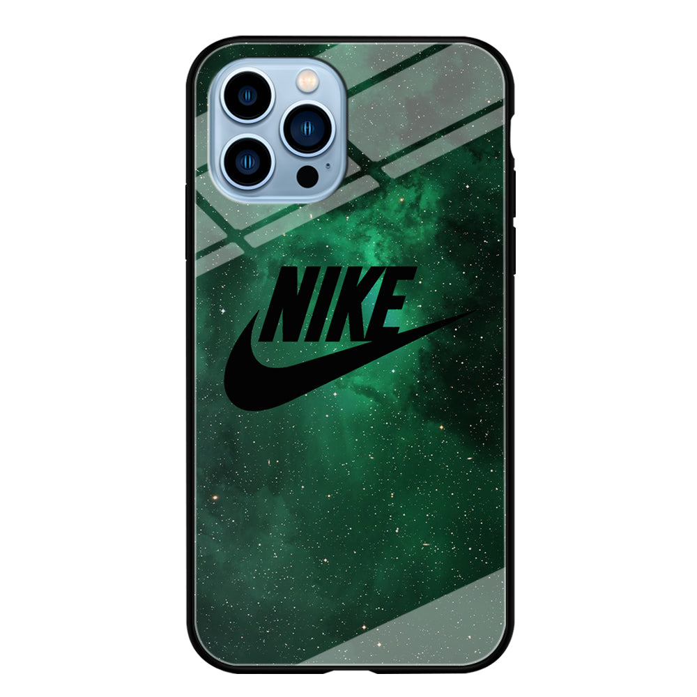 Nike Green Galaxy iPhone 13 Pro Max Case