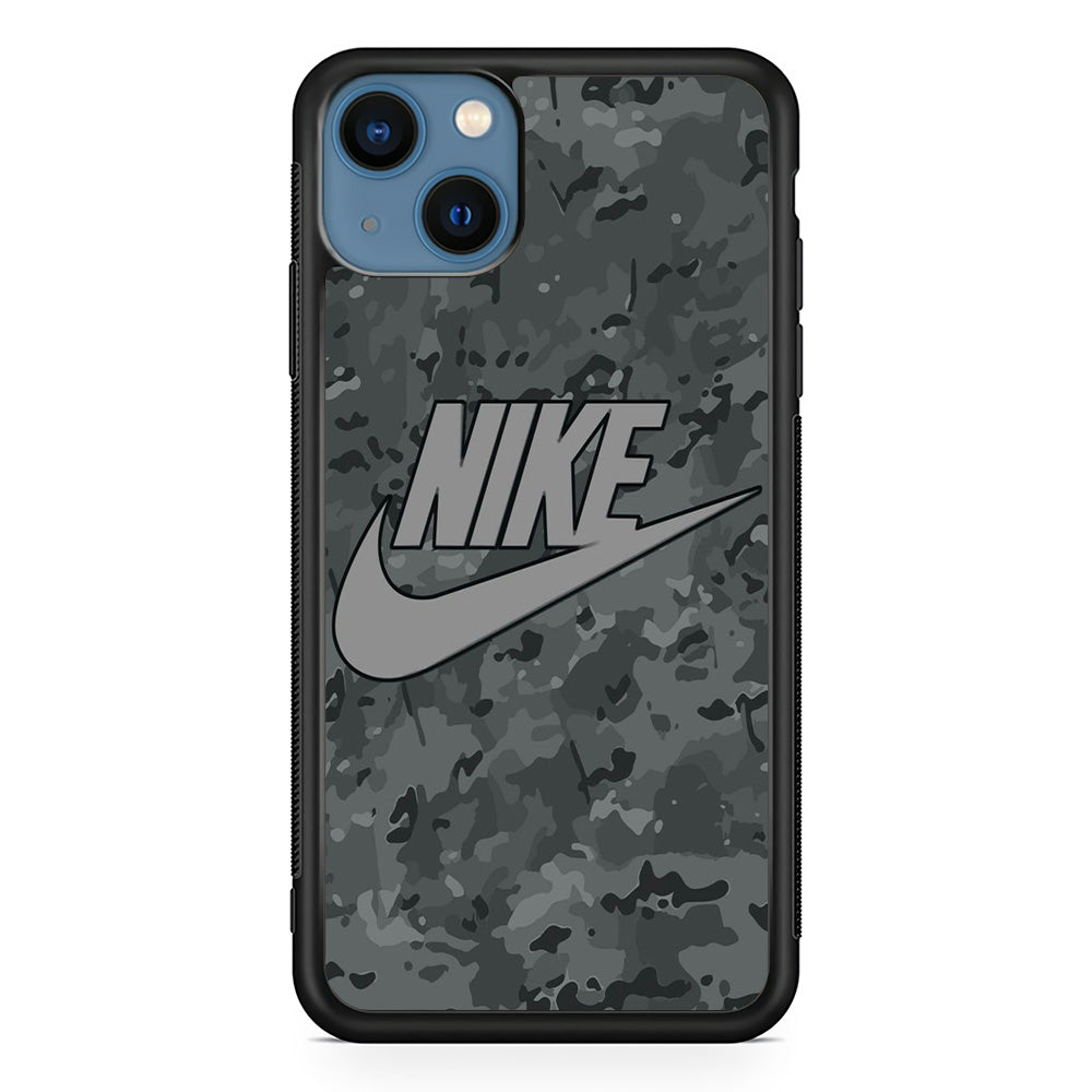 Nike Grey Camo iPhone 13 Case