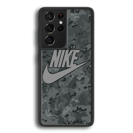 Nike Grey Camo Samsung Galaxy S21 Ultra Case