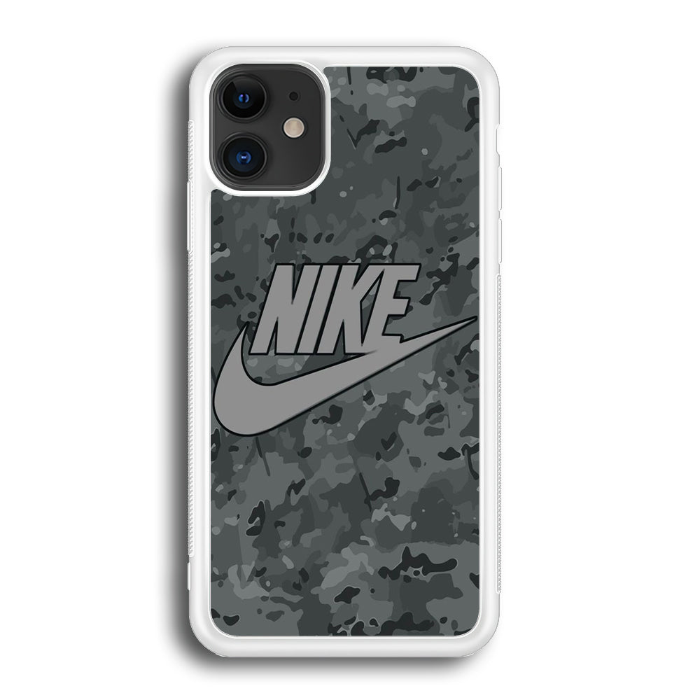 Nike Grey Camo iPhone 12 Case