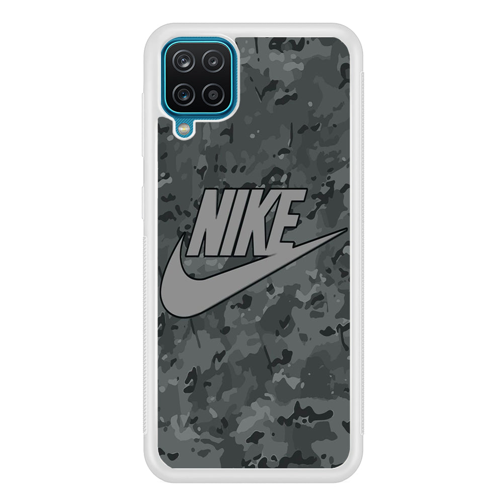 Nike Grey Camo Samsung Galaxy A12 Case