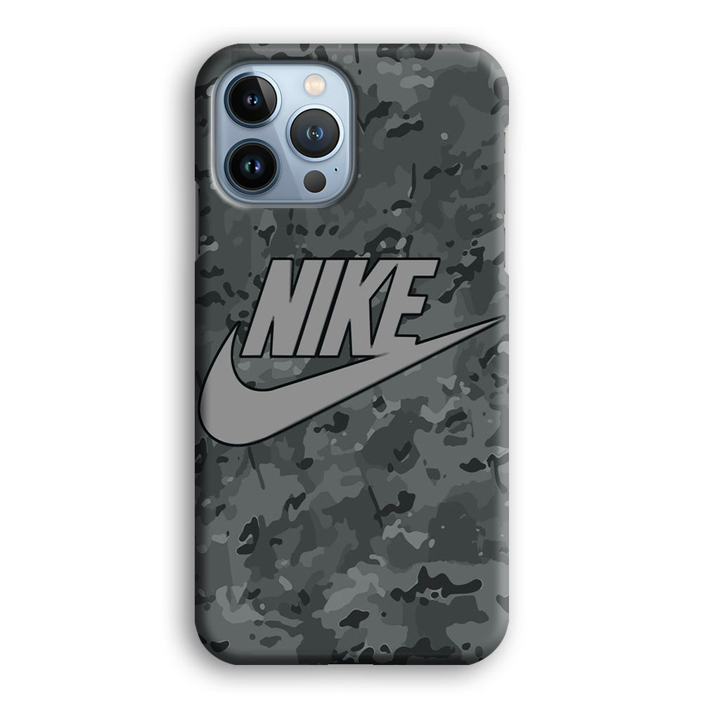 Nike Grey Camo iPhone 13 Pro Max Case