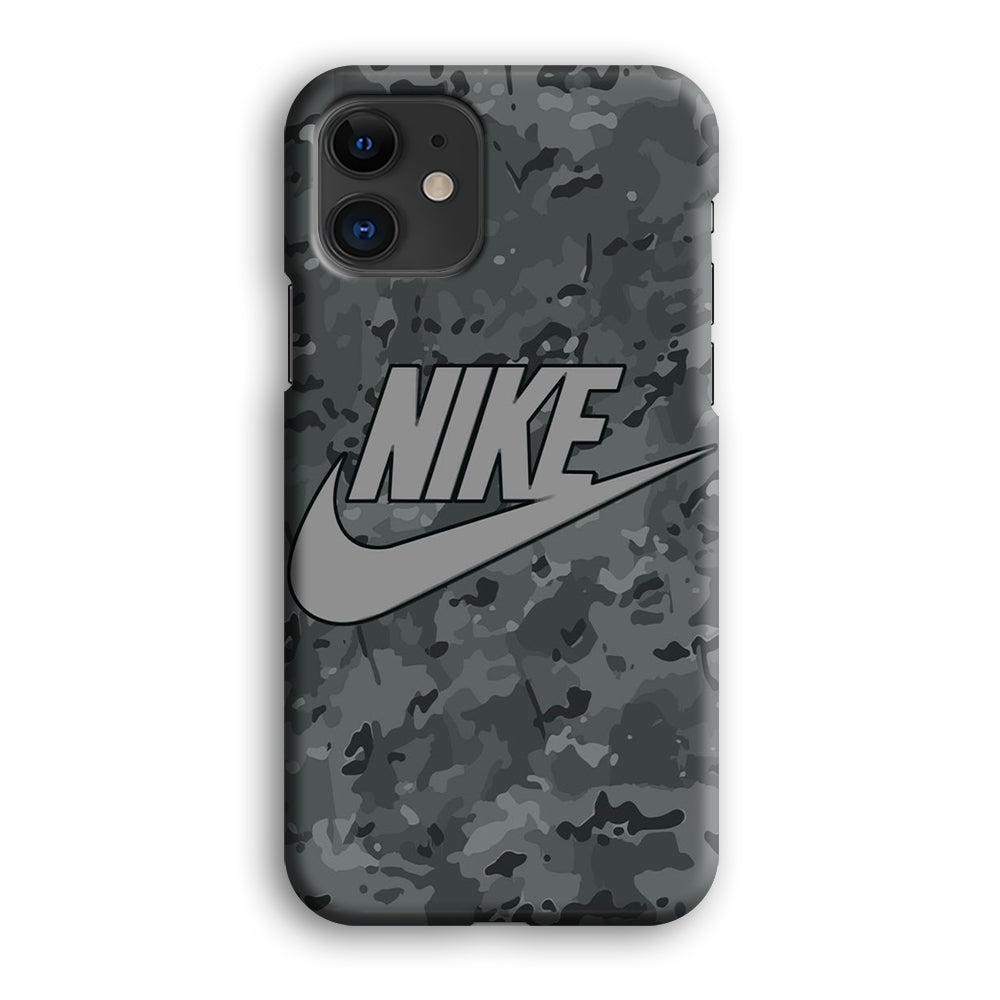 Nike Grey Camo iPhone 12 Case