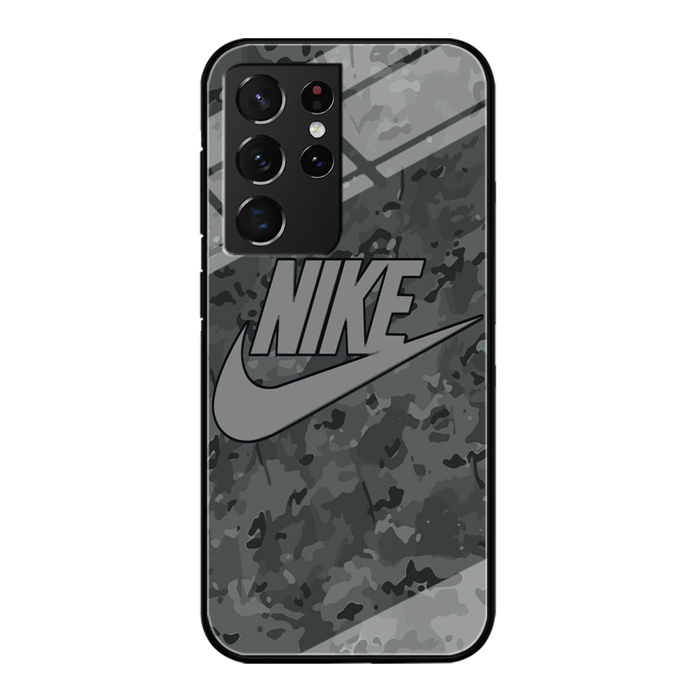 Nike Grey Camo Samsung Galaxy S21 Ultra Case