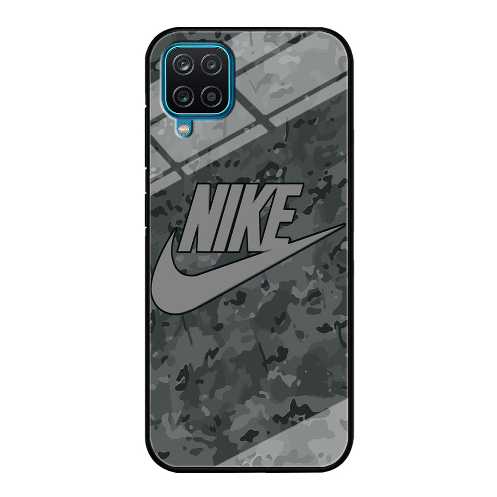 Nike Grey Camo Samsung Galaxy A12 Case