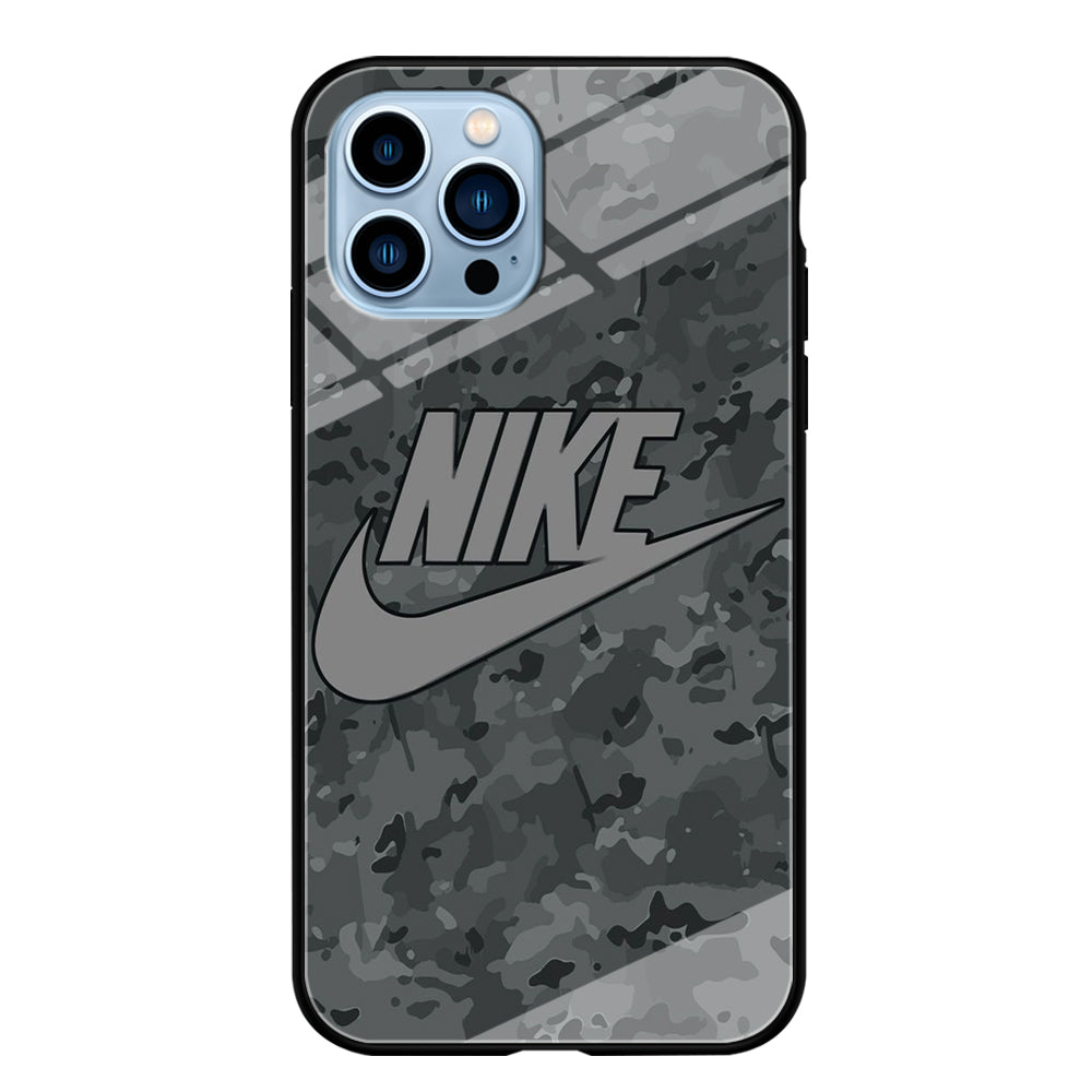 Nike Grey Camo iPhone 13 Pro Max Case