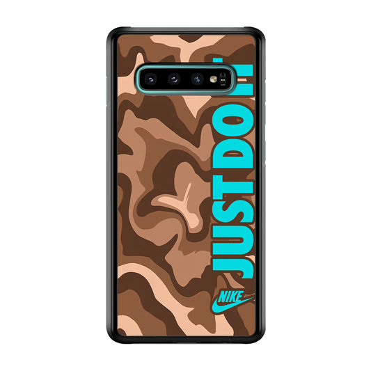 Nike Just Do It Marble Chocolate Samsung Galaxy S10 Case