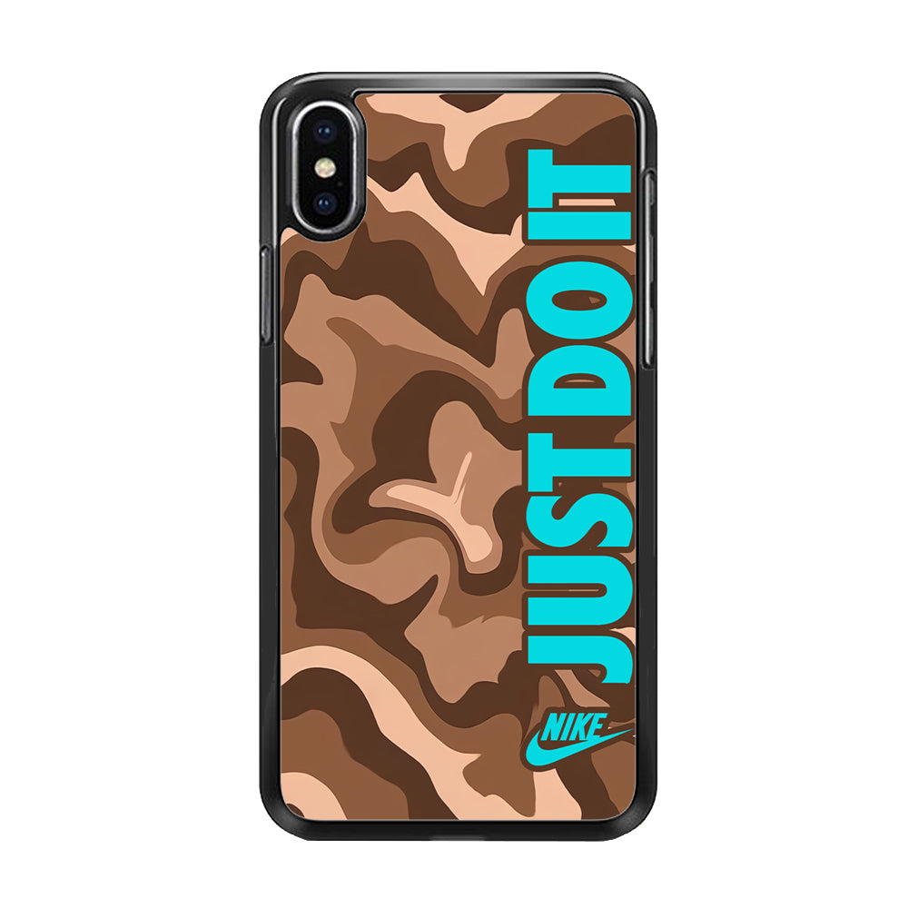 Nike Just Do It Marble Chocolate iPhone X Case