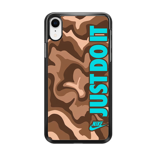 Nike Just Do It Marble Chocolate iPhone XR Case