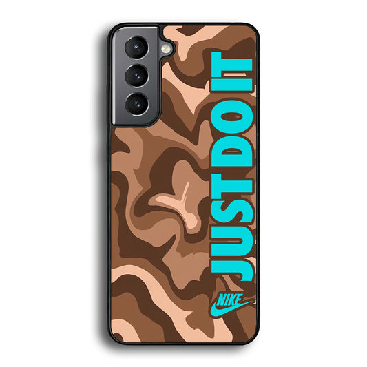 Nike Just Do It Marble Chocolate Samsung Galaxy S21 Case