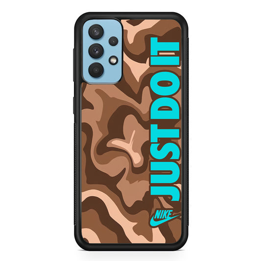 Nike Just Do It Marble Chocolate Samsung Galaxy A32 Case