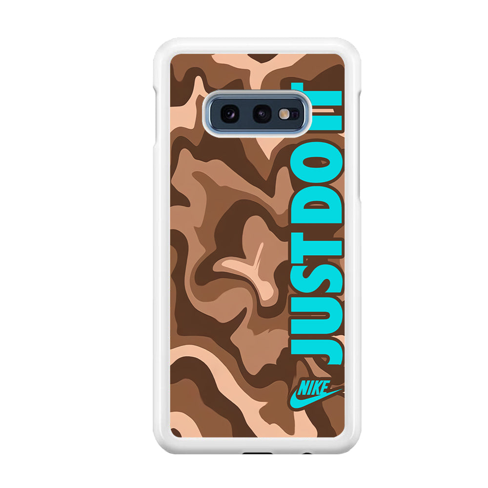Nike Just Do It Marble Chocolate Samsung Galaxy S10E Case