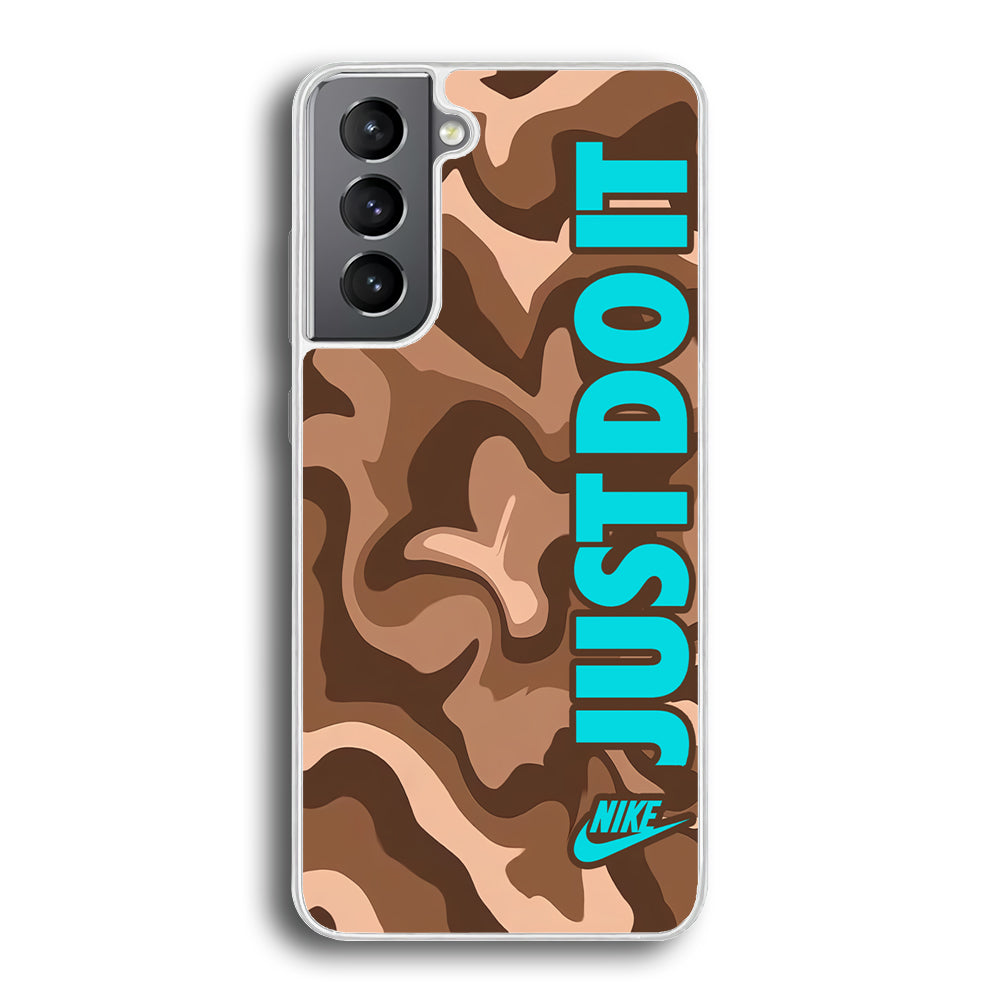 Nike Just Do It Marble Chocolate Samsung Galaxy S21 Case