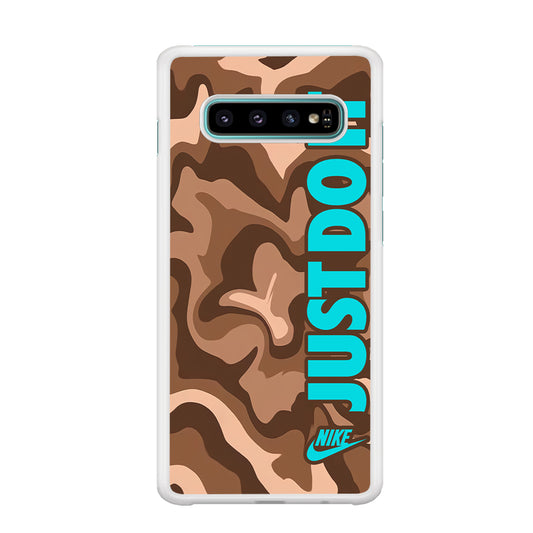 Nike Just Do It Marble Chocolate Samsung Galaxy S10 Case