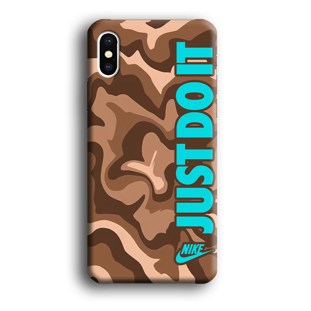 Nike Just Do It Marble Chocolate iPhone X Case