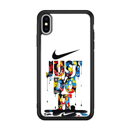 Nike Just Do It Paint Art iPhone XS Case