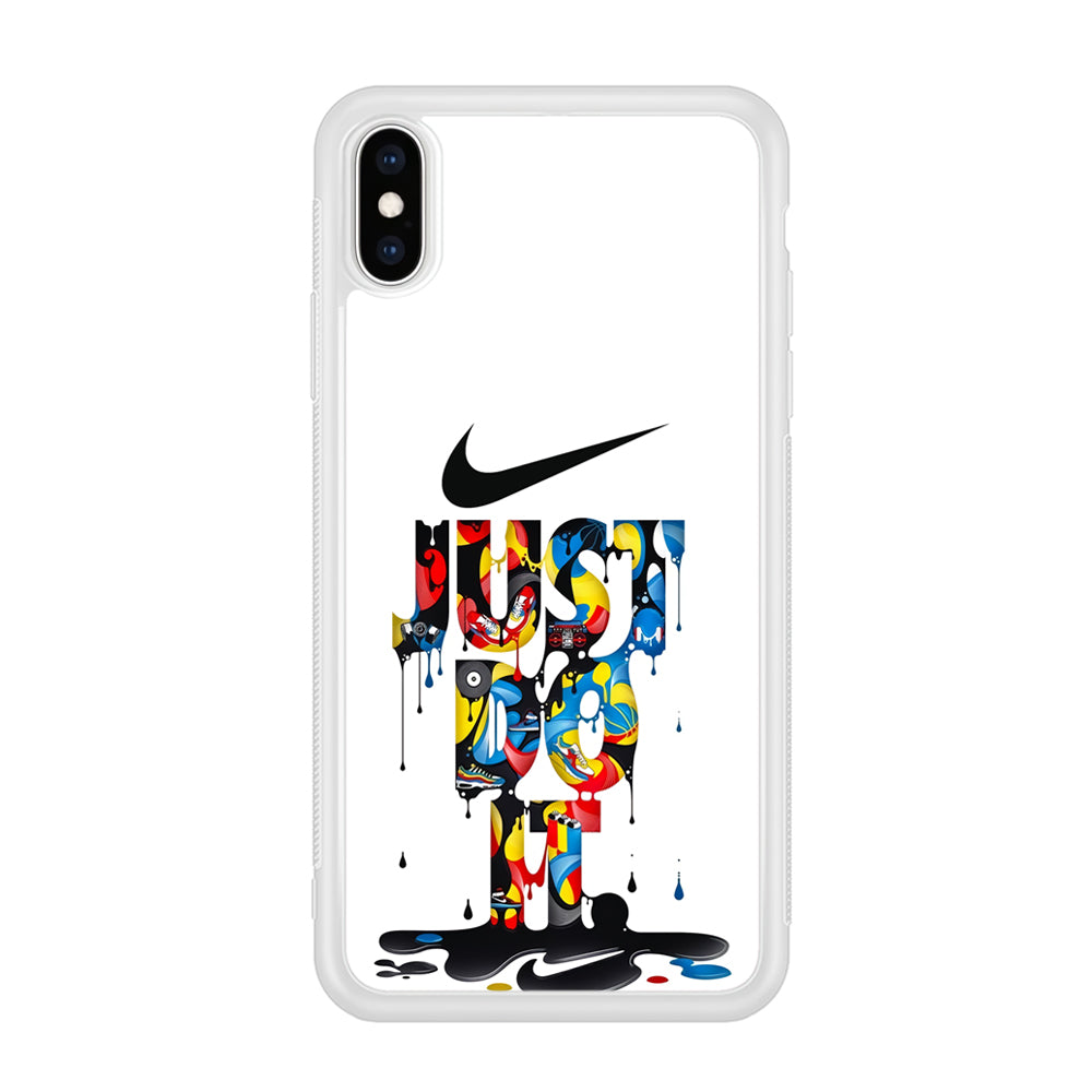 Nike Just Do It Paint Art iPhone XS Case