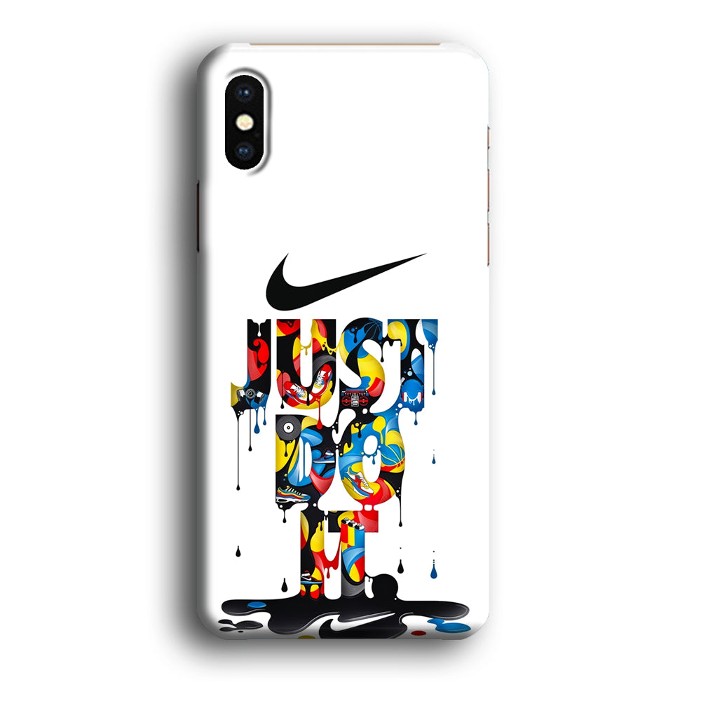 Nike Just Do It Paint Art iPhone XS Case