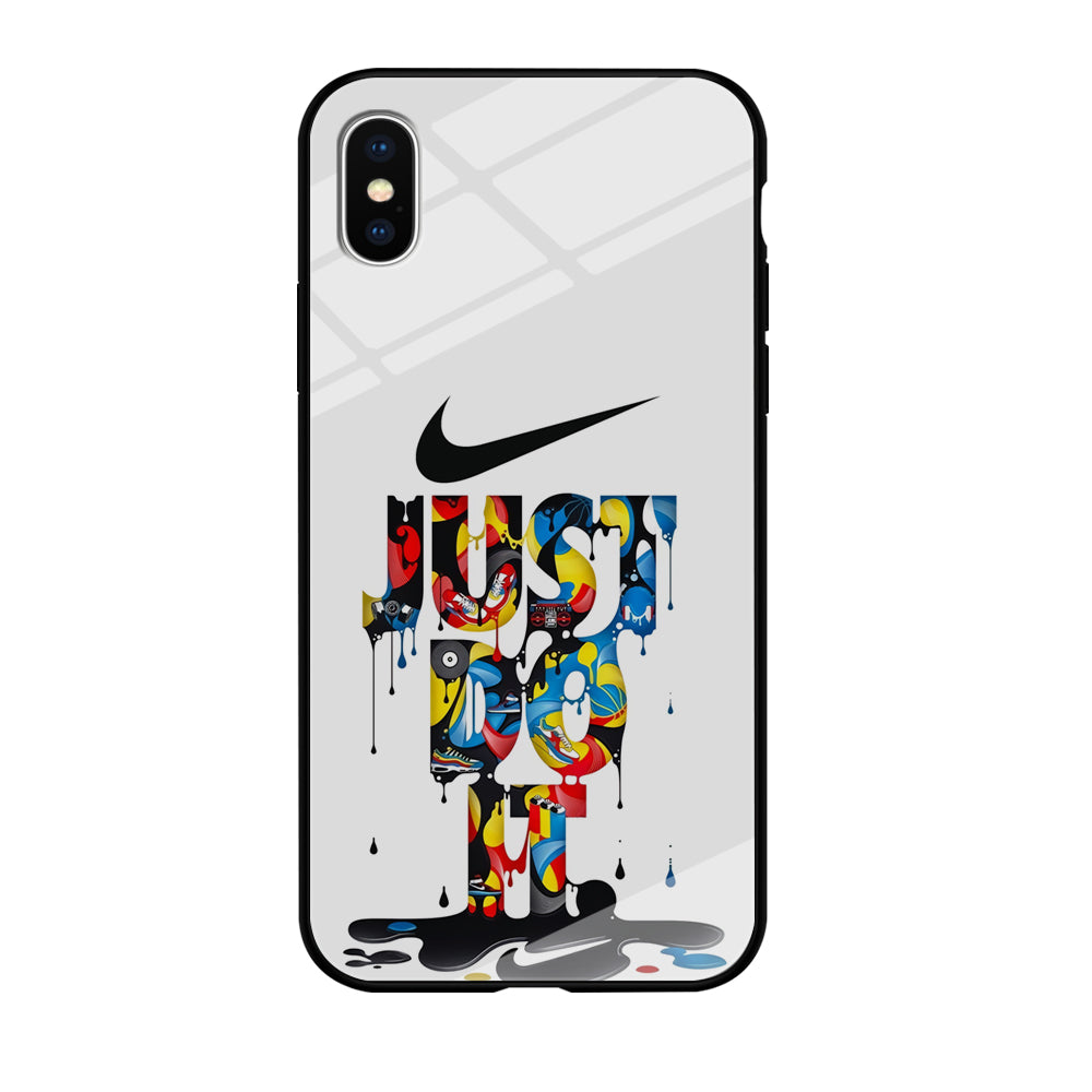 Nike Just Do It Paint Art iPhone XS Case