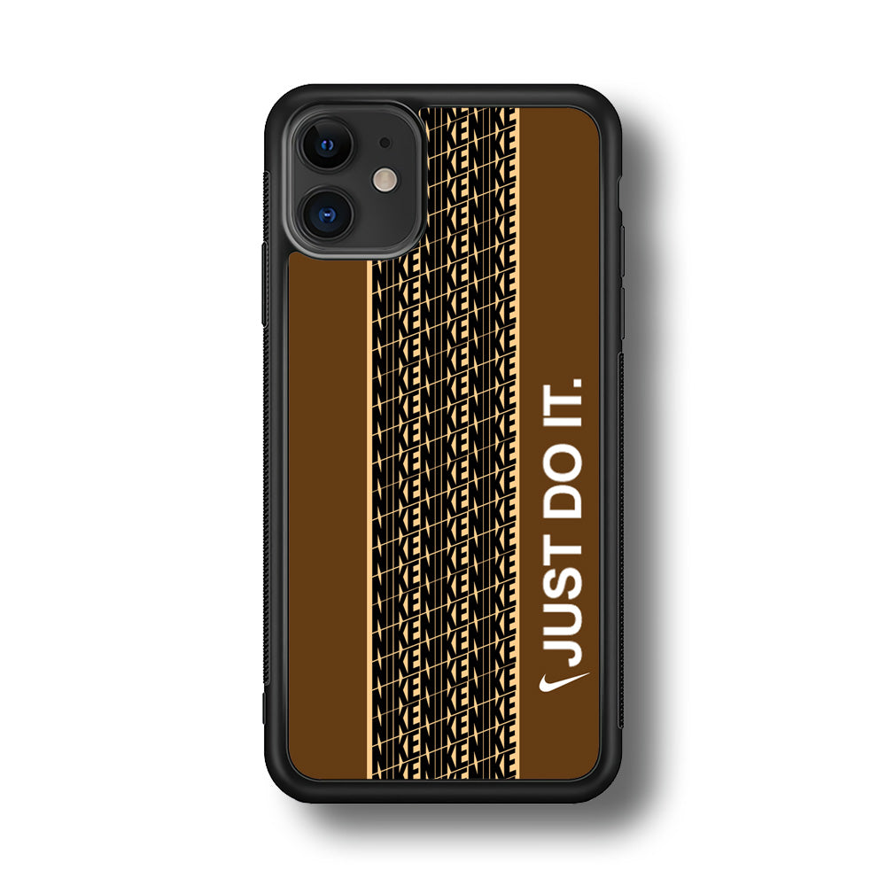 Nike Just Do It Word Pattern iPhone 11 Case