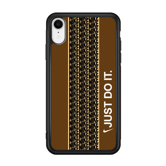 Nike Just Do It Word Pattern iPhone XR Case