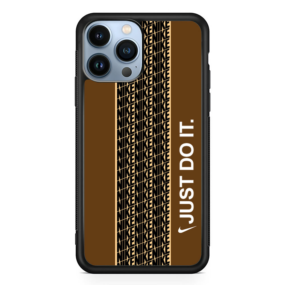 Nike Just Do It Word Pattern iPhone 13 Pro Max Case