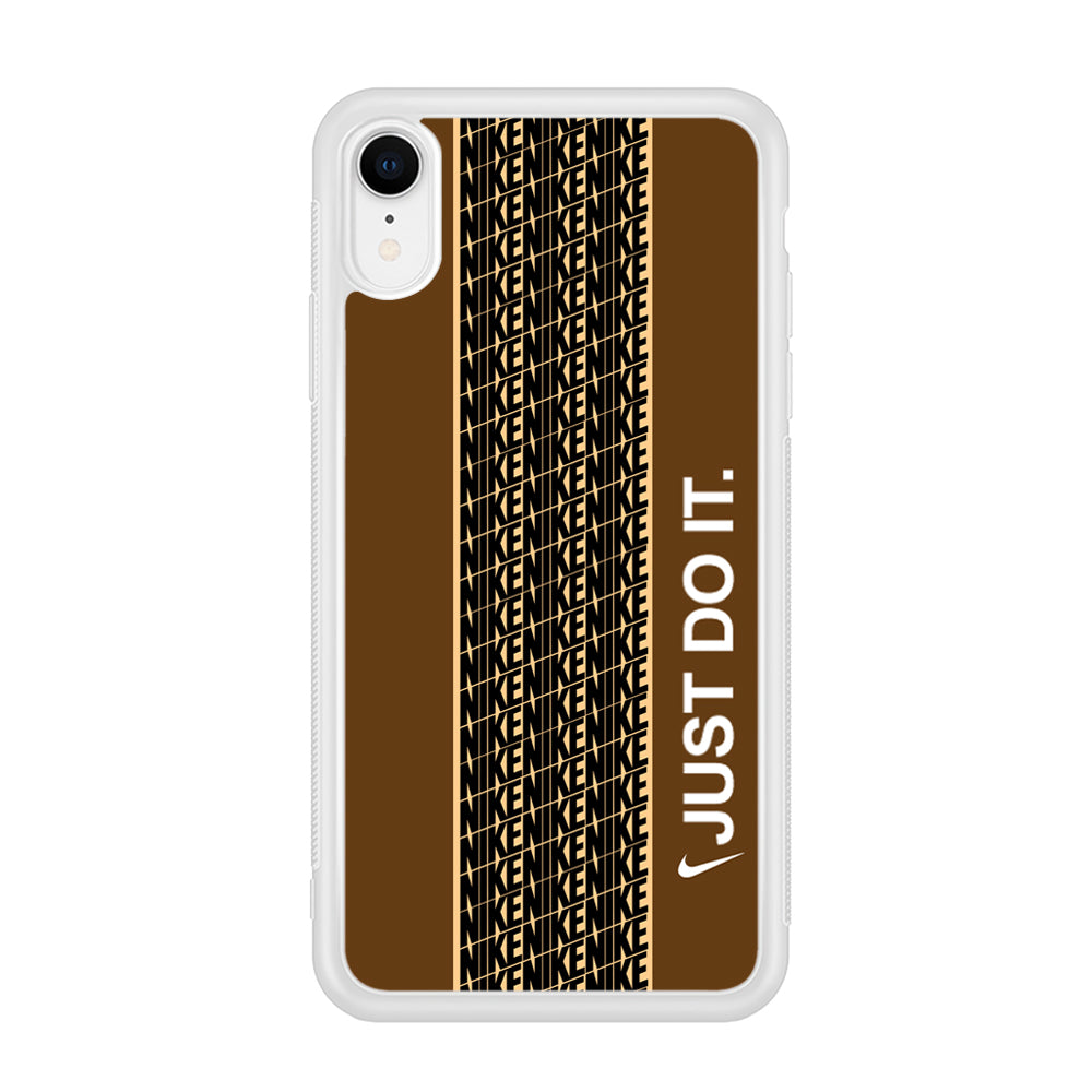 Nike Just Do It Word Pattern iPhone XR Case
