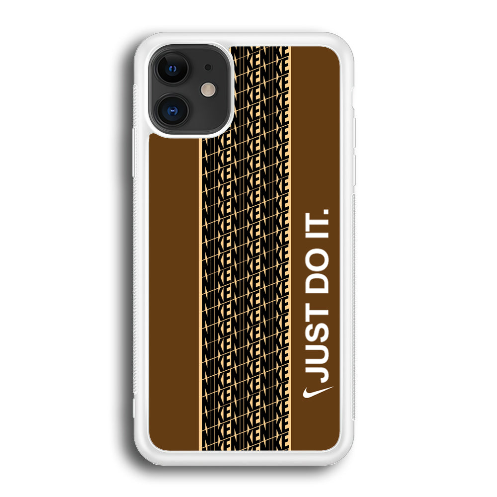 Nike Just Do It Word Pattern iPhone 12 Case