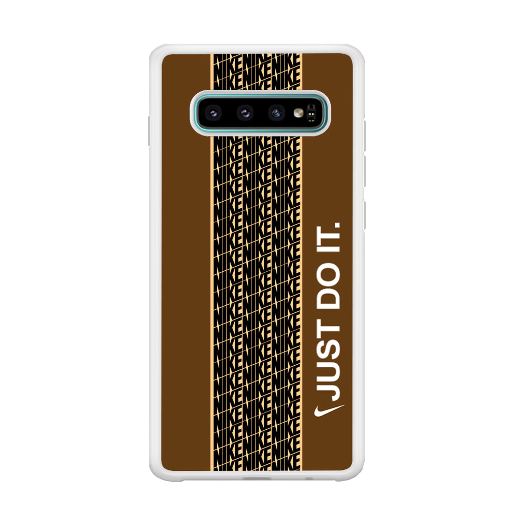 Nike Just Do It Word Pattern Samsung Galaxy S10 Case