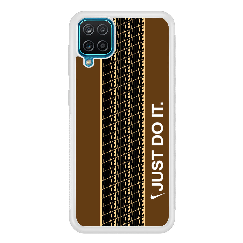 Nike Just Do It Word Pattern Samsung Galaxy A12 Case