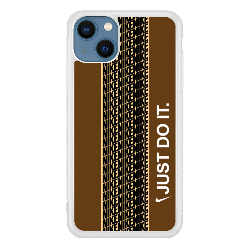 Nike Just Do It Word Pattern iPhone 13 Case