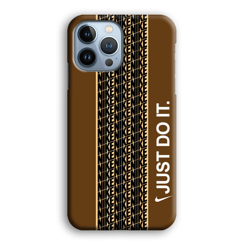 Nike Just Do It Word Pattern iPhone 13 Pro Max Case