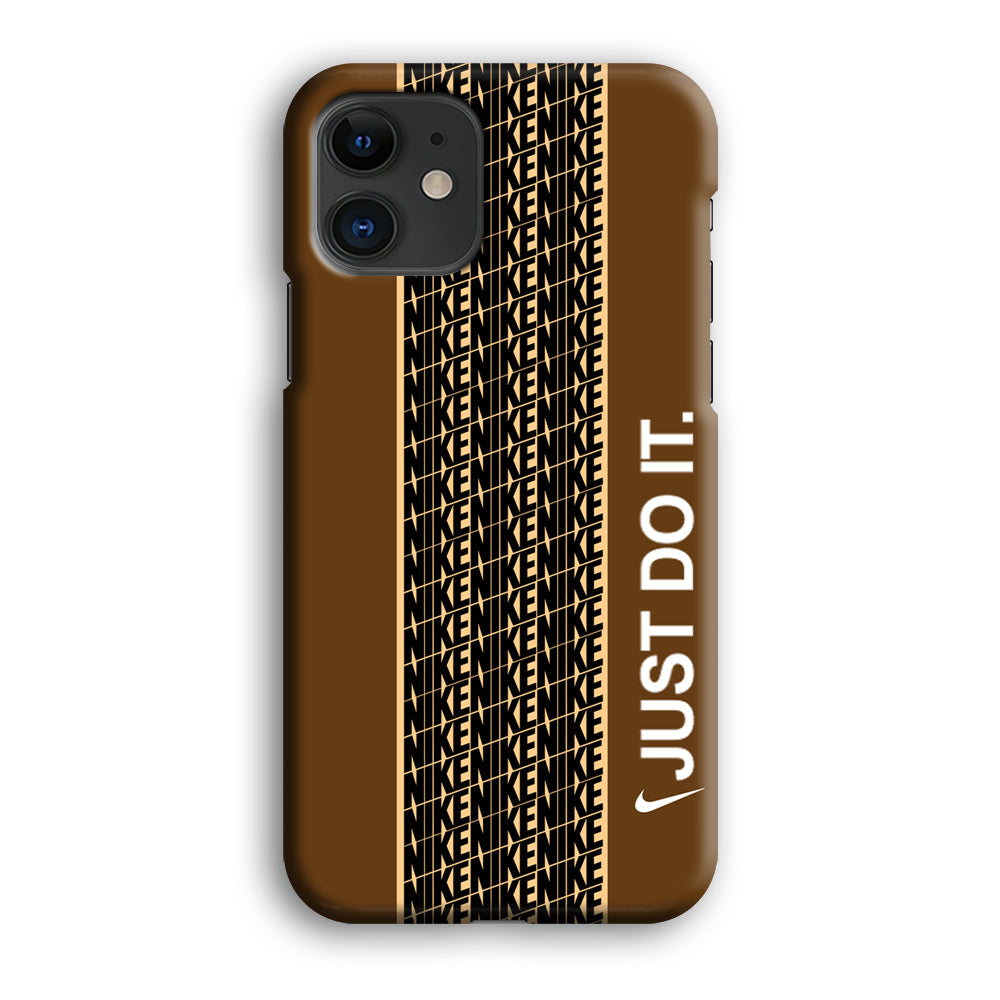 Nike Just Do It Word Pattern iPhone 12 Case