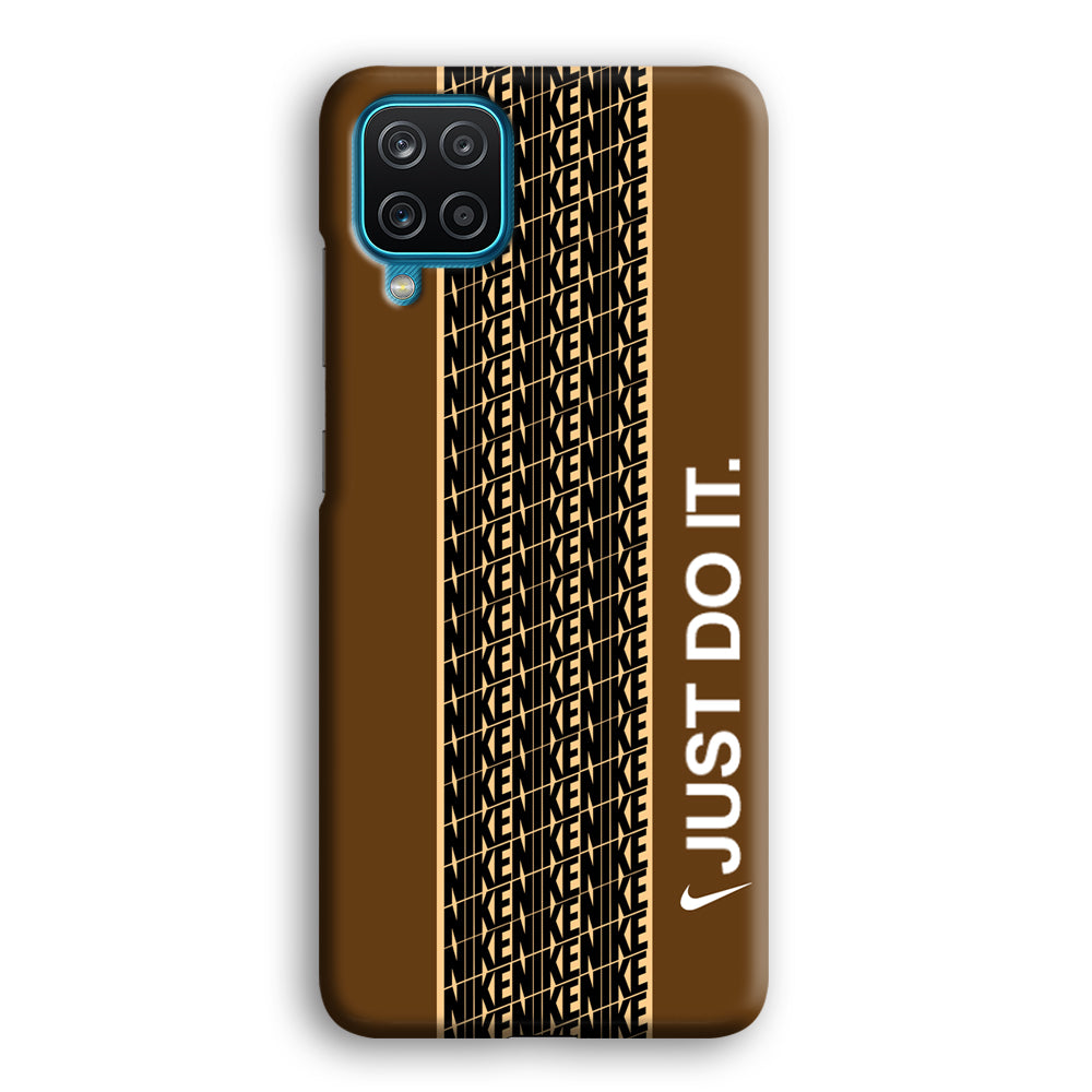 Nike Just Do It Word Pattern Samsung Galaxy A12 Case