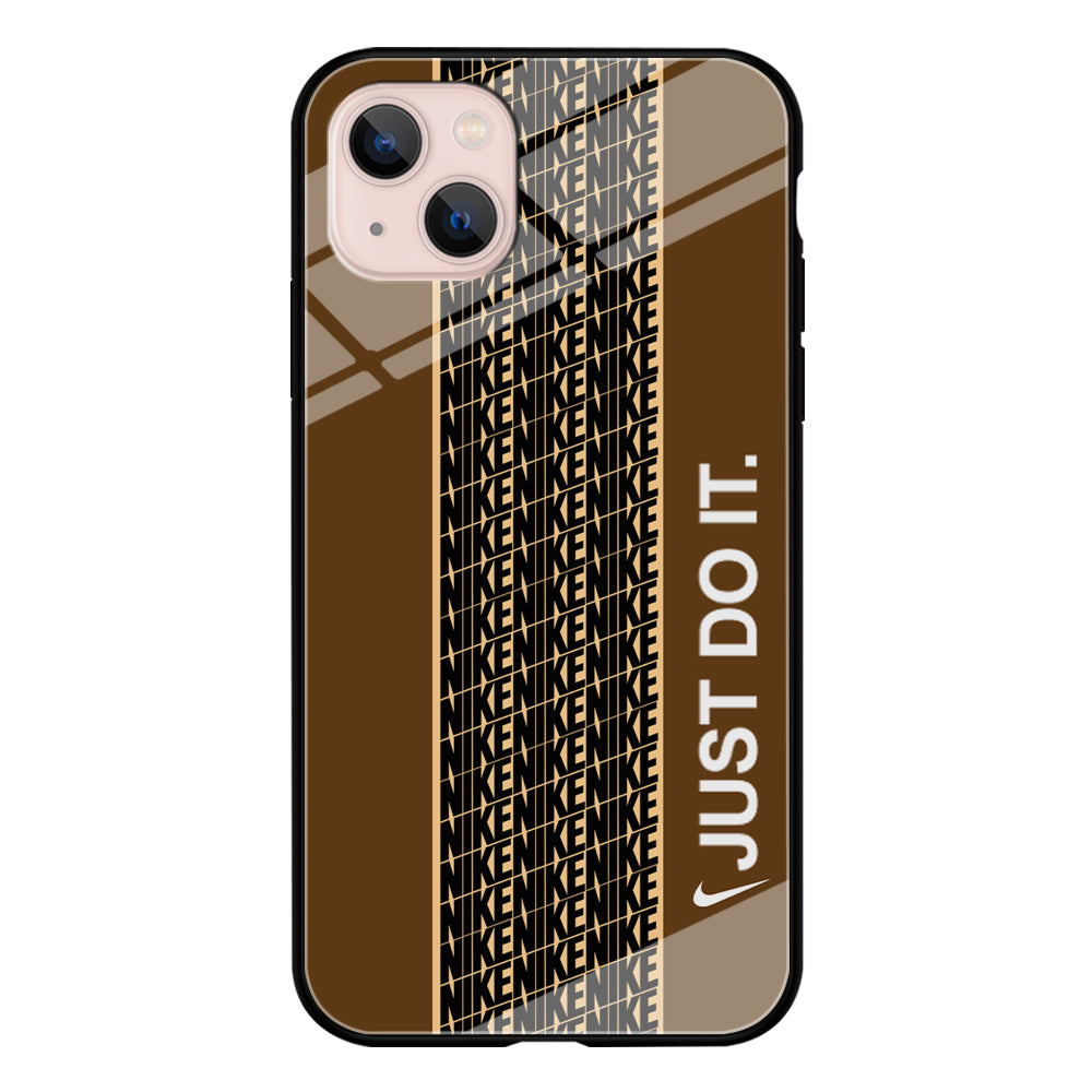 Nike Just Do It Word Pattern iPhone 13 Case