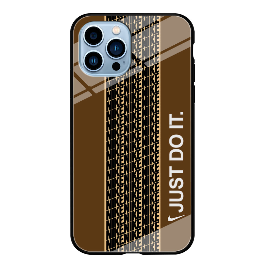 Nike Just Do It Word Pattern iPhone 13 Pro Max Case