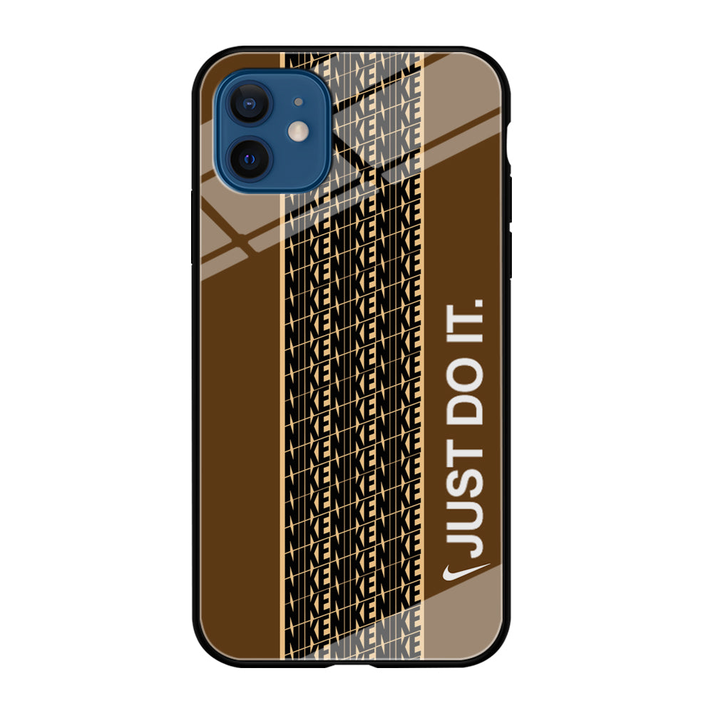 Nike Just Do It Word Pattern iPhone 12 Case