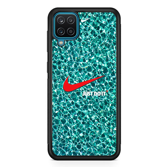 Nike Red Shiny Samsung Galaxy A12 Case